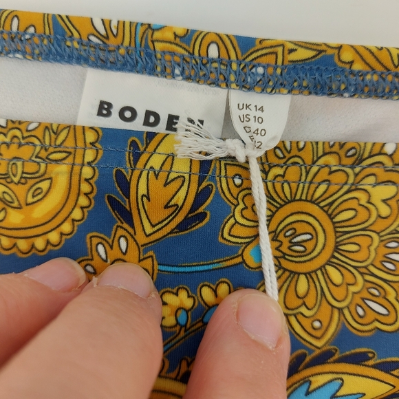 Boden Classic Bikini Shorts Harvest Blue Size 10 - Picture 5 of 9